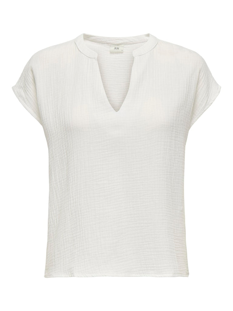 JDY Theis Lion Life S/S Top  | Cloud Dancer