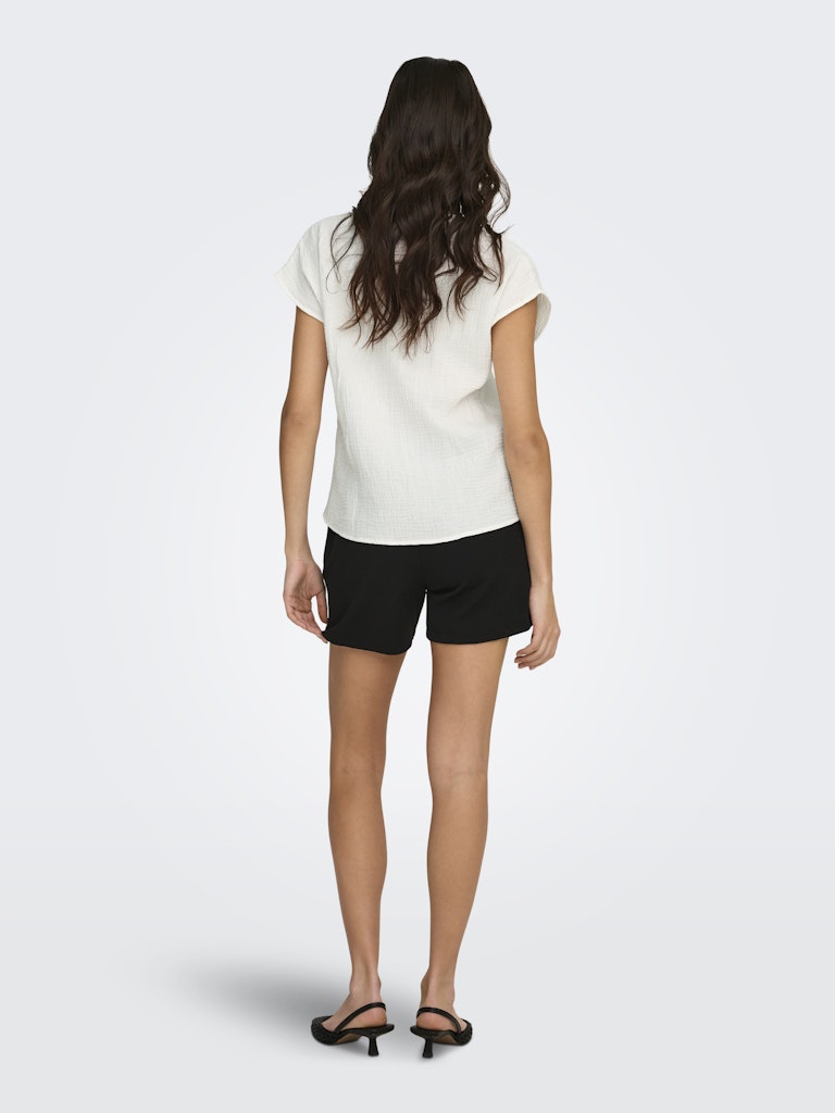 JDY Theis Lion Life S/S Top  | Cloud Dancer