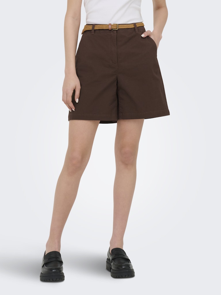 JDY Chicago MW Bermuda Shorts | Coffee