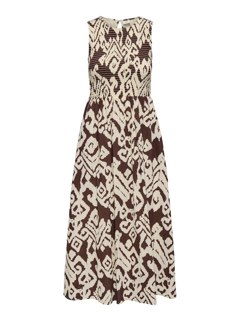 JDY Diego S/L Smock Midi Dress | Print