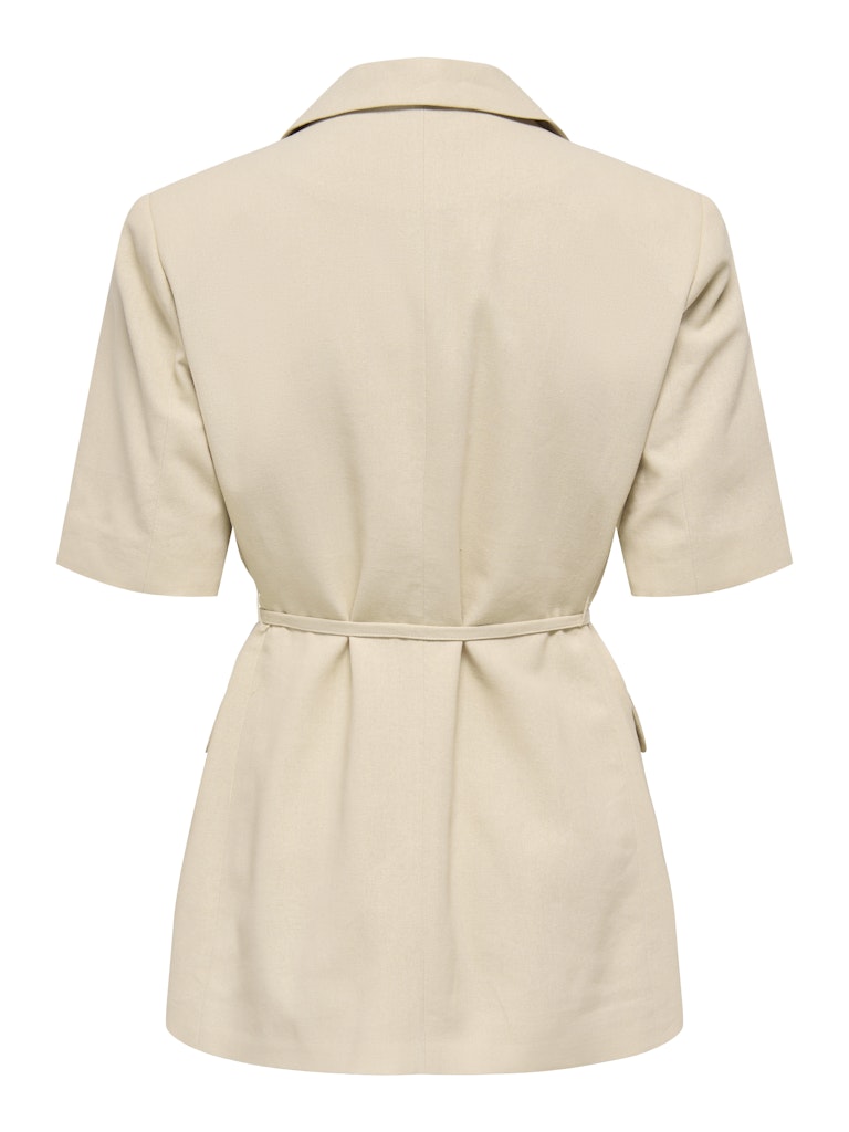 JDY Naomi Linen S/S Belt Blazer | Wheat Sand