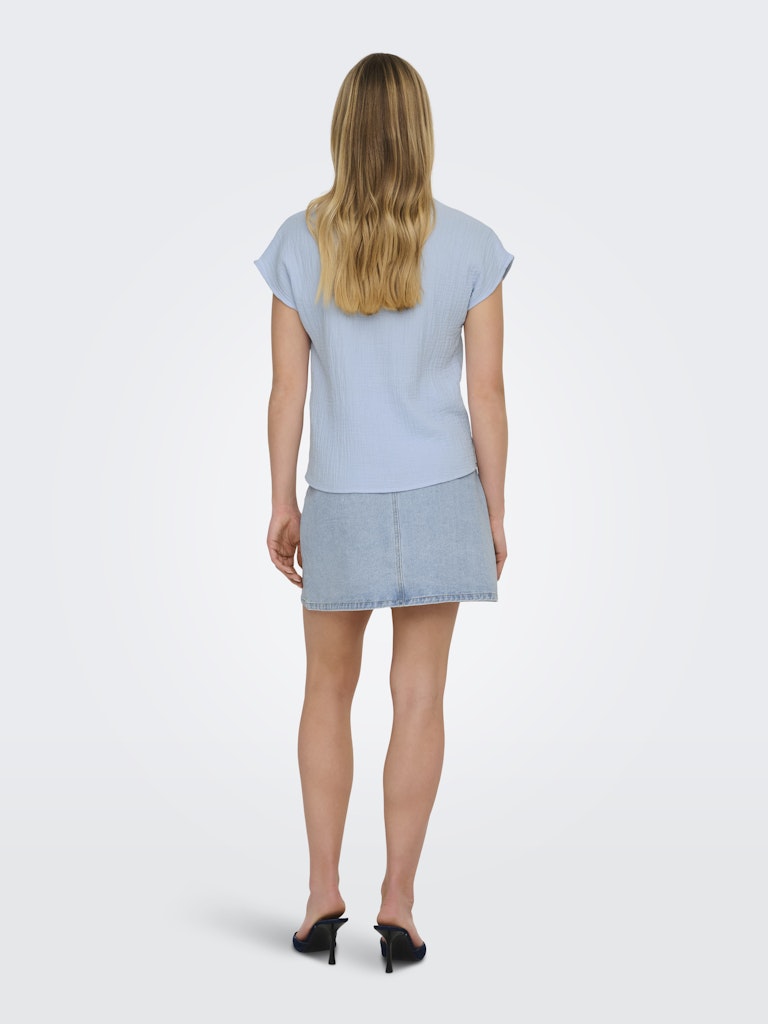 JDY Theis Lion Life S/S Top  | Blue