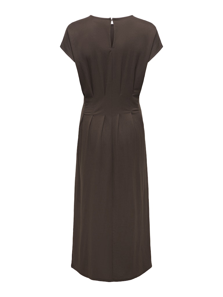 JDY Rebekka Life S/S Midi Dress | Chocolate