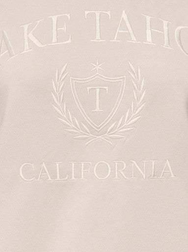 JDY Paris Long Sleeve Embossed Sweatshirt | Oatmeal 15221015