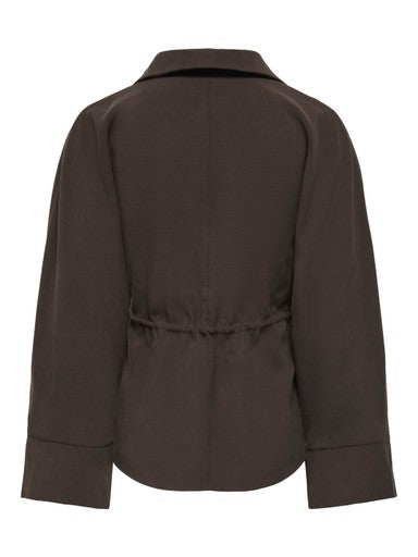 JDY Milena Long Sleeve Shirt | Chocolate 15379508