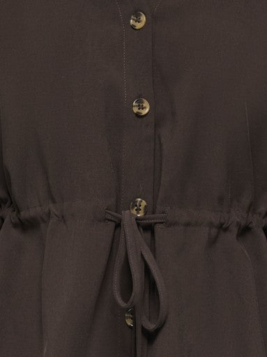 JDY Milena Long Sleeve Shirt | Chocolate 15379508