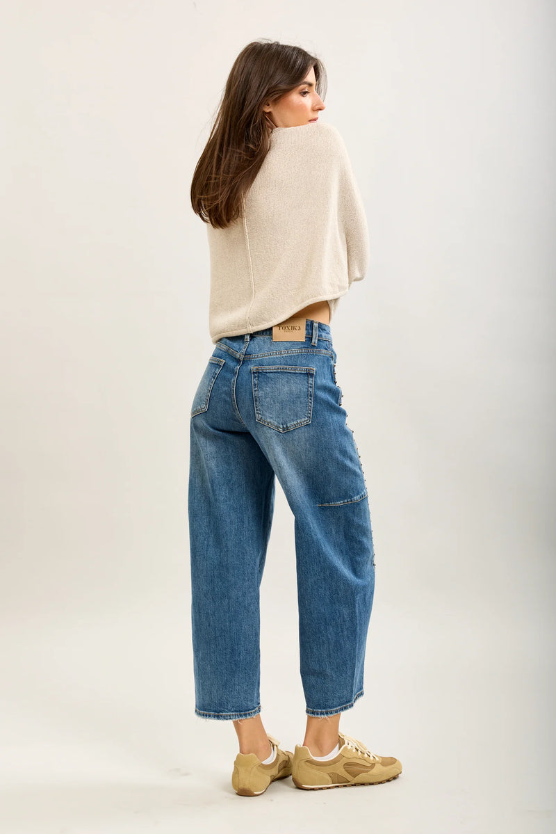 Toxick3 Barrel/Ballon Jeans | Mid Wash L21557