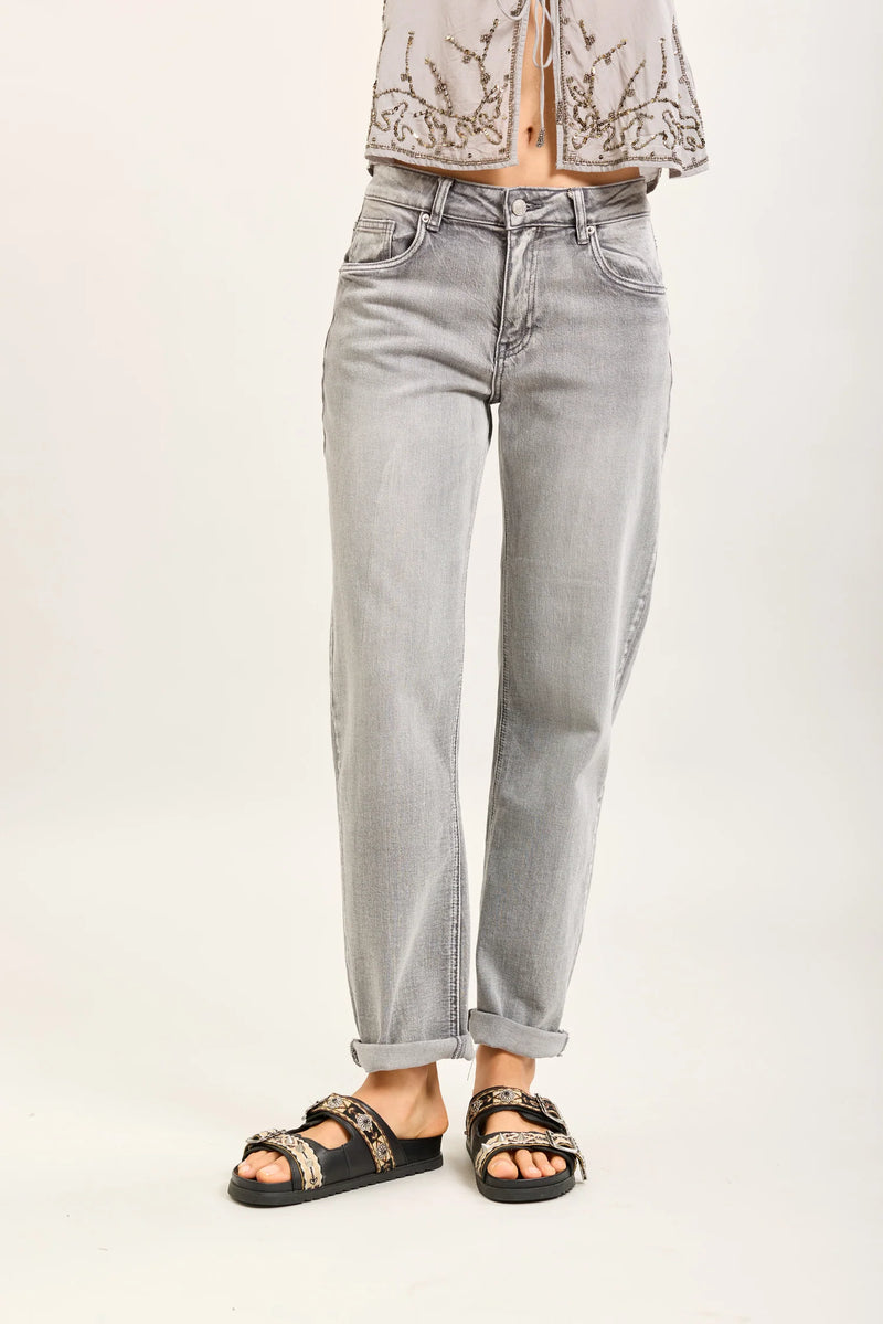 Toxik3 Mom Jeans | Grey L21576