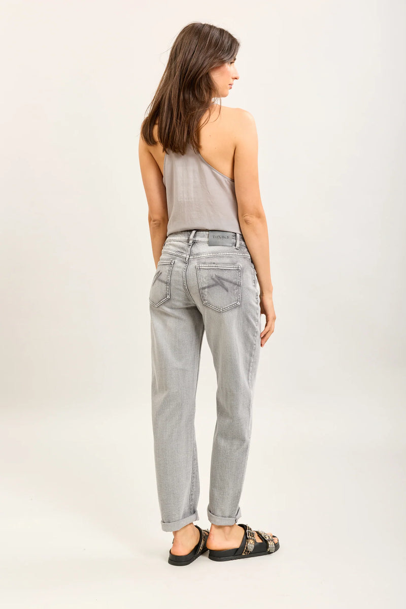 Toxik3 Mom Jeans | Grey L21576