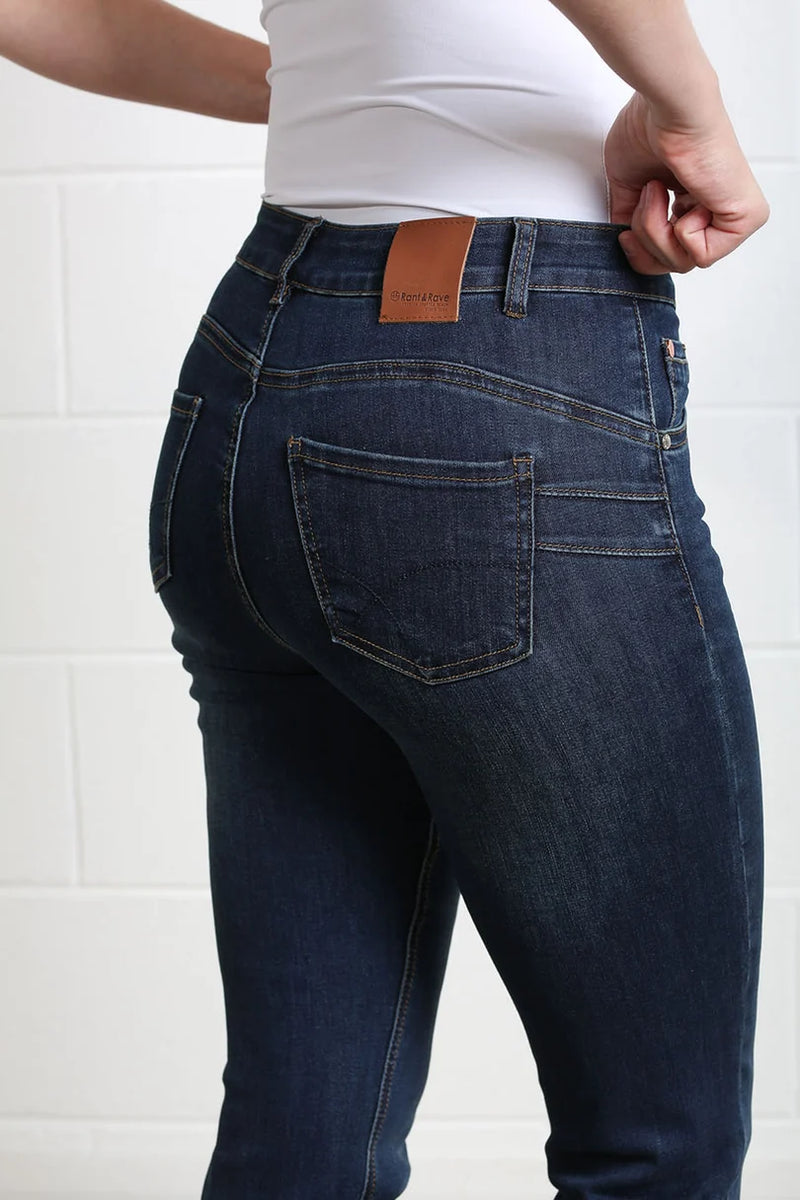 Rant & Rave Margaret Bootcut Jeans | Mid Blue RR44-Q10