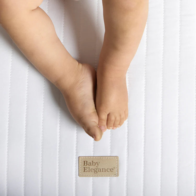 Baby Elegance Micro Fibre Cot Mattress - lifestyle shot in nursery cot
