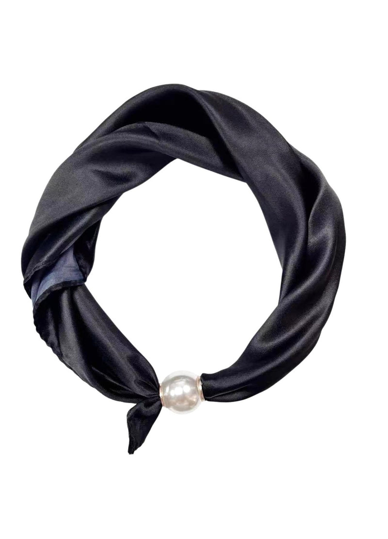 Best Angel Magnetic Pearl Neck Scarf | Black BA3136-5