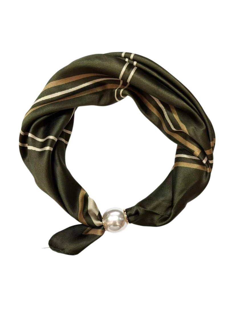 Best Angel Magnetic Pearl Neck Scarf | Khaki BA4507-5