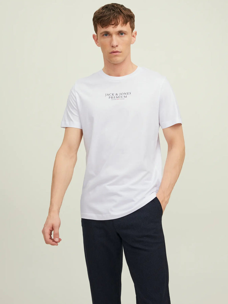 Jack & Jones  Bluarchie SS Crew Neck Tee | White