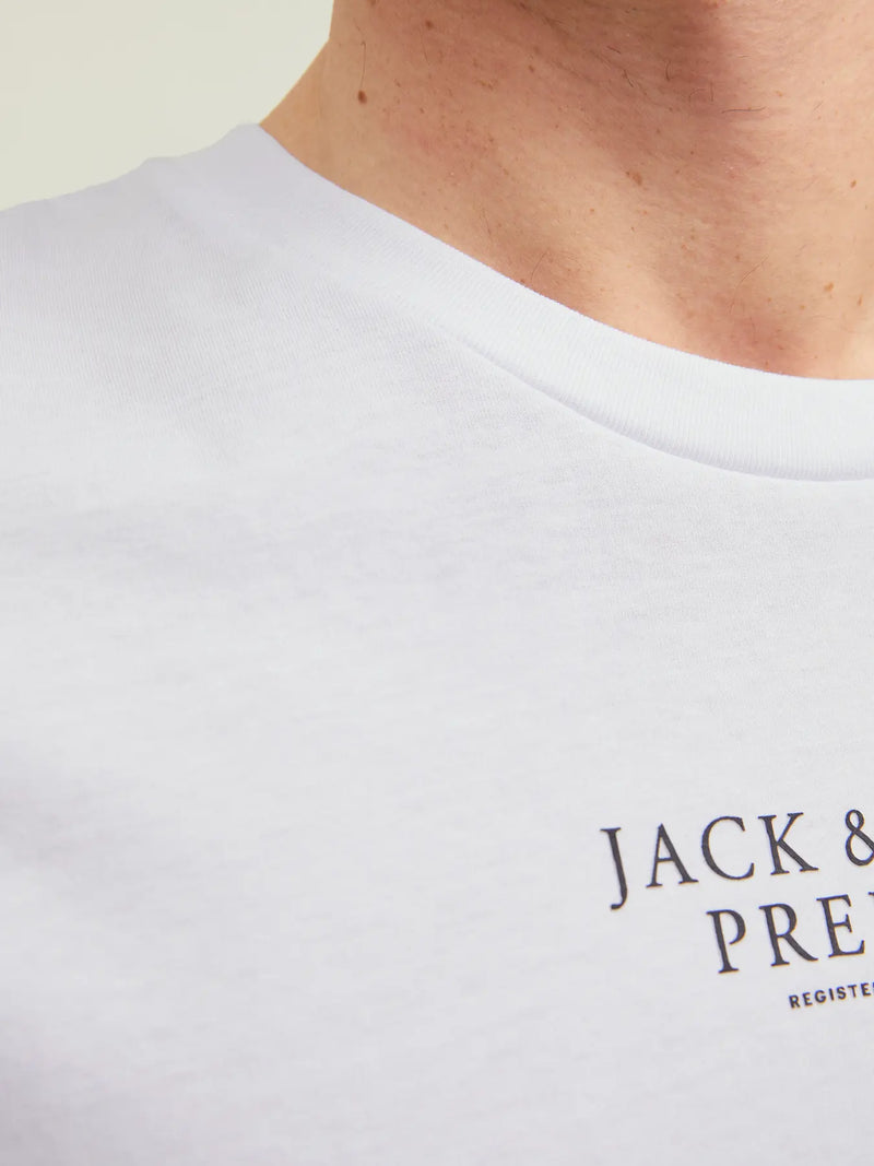 Jack & Jones  Bluarchie SS Crew Neck Tee | White