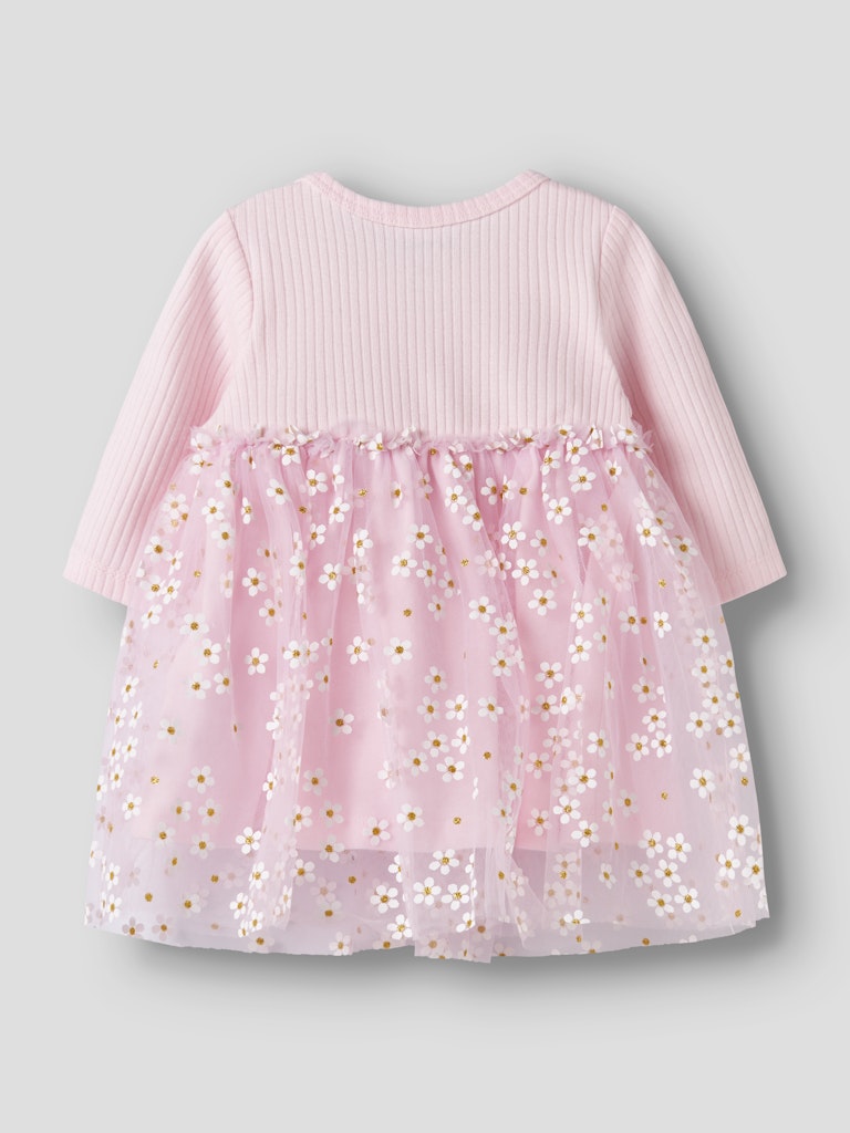 Name it Floral LS NB Dress | Pink