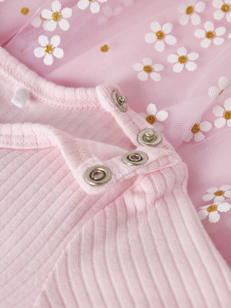 Name it Floral LS NB Dress | Pink