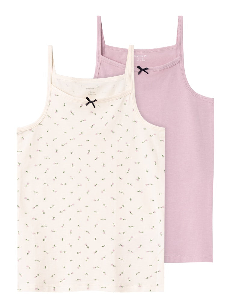 Name It Strap Top 2 Pack | Butter Milk