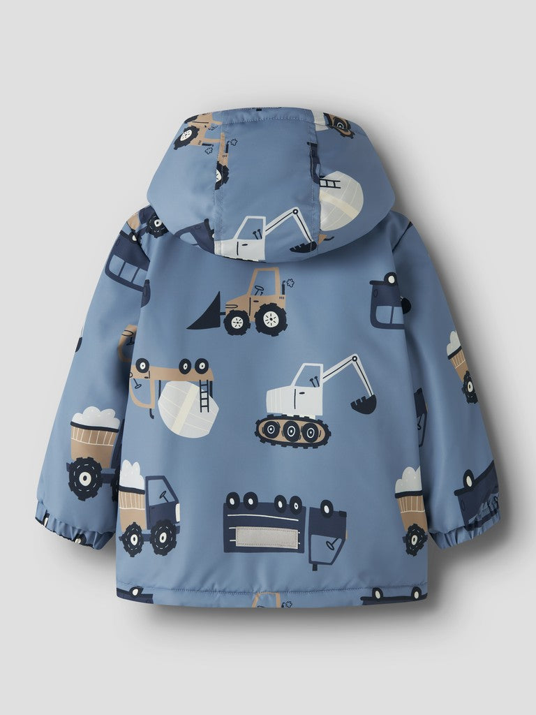 Name It Mini Boys Max All-Over Print Padded Jacket | Blue