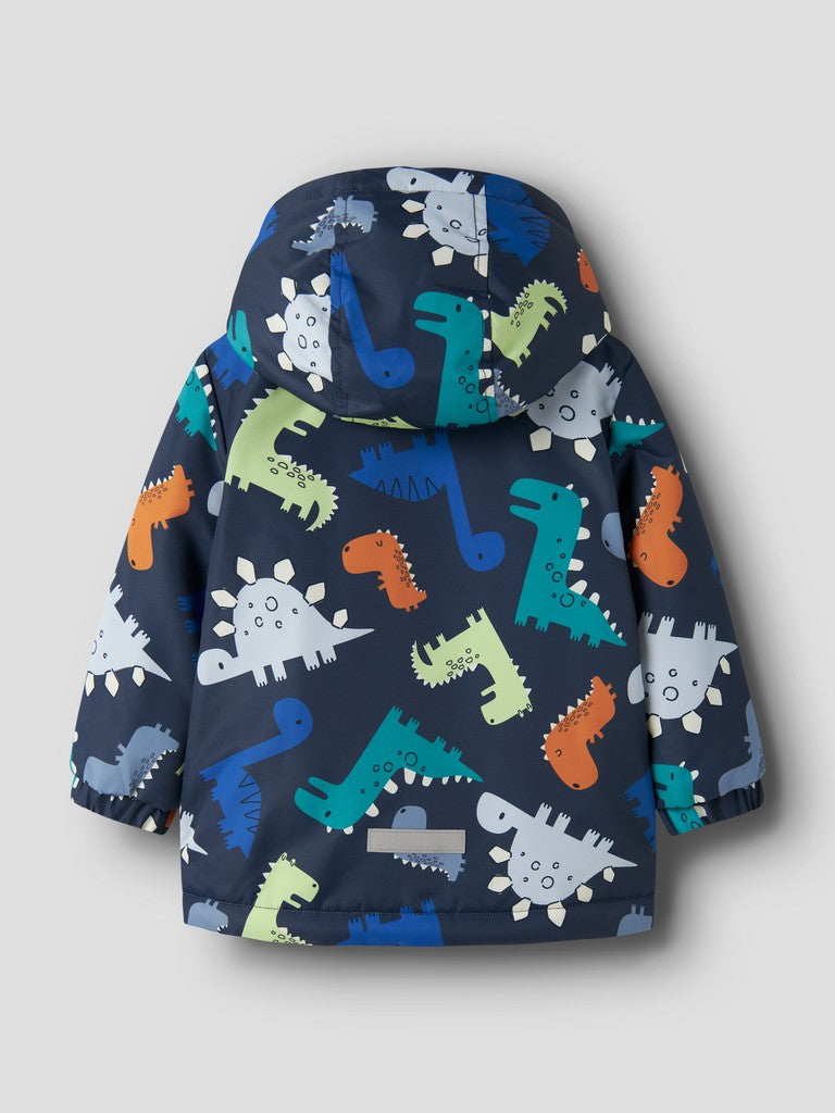 Name It Mini Boys Max All-Over Print Padded Jacket | Navy