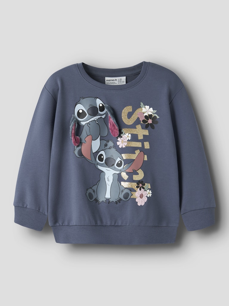 Name It Girls Jinny Mini Stitch Sweat Shirt | Indigo