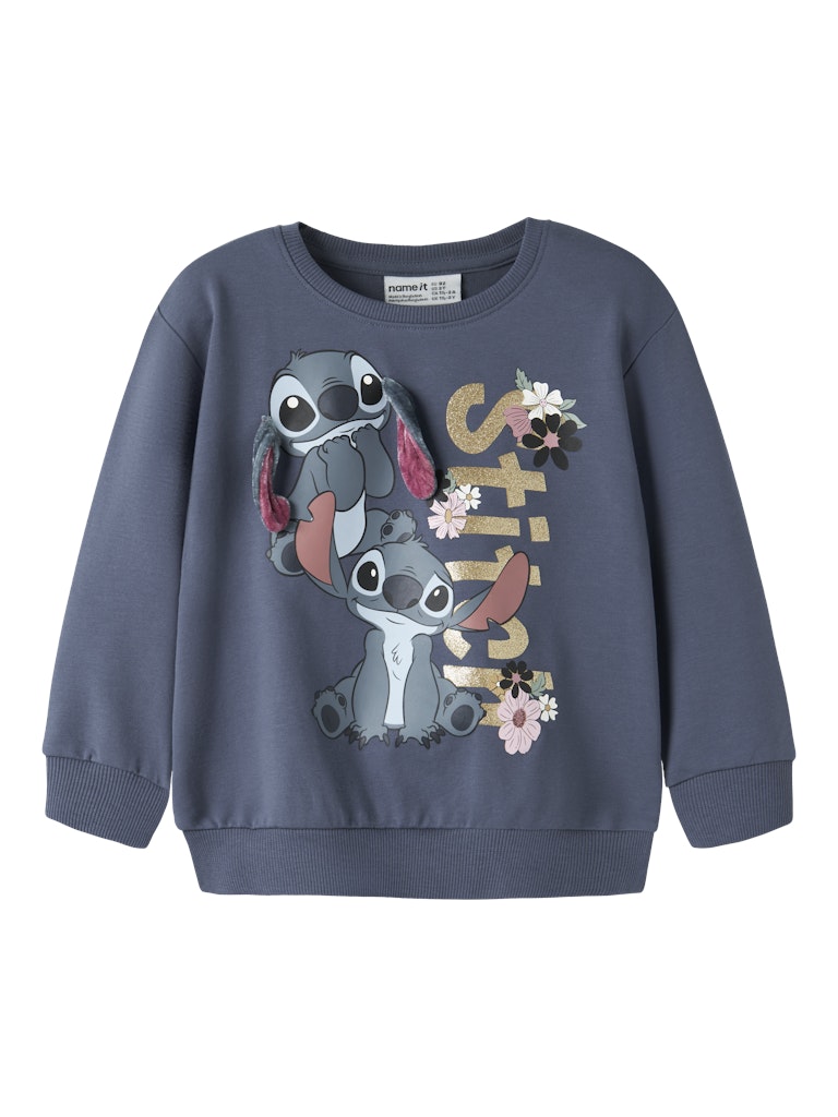 Name It Girls Jinny Mini Stitch Sweat Shirt | Indigo