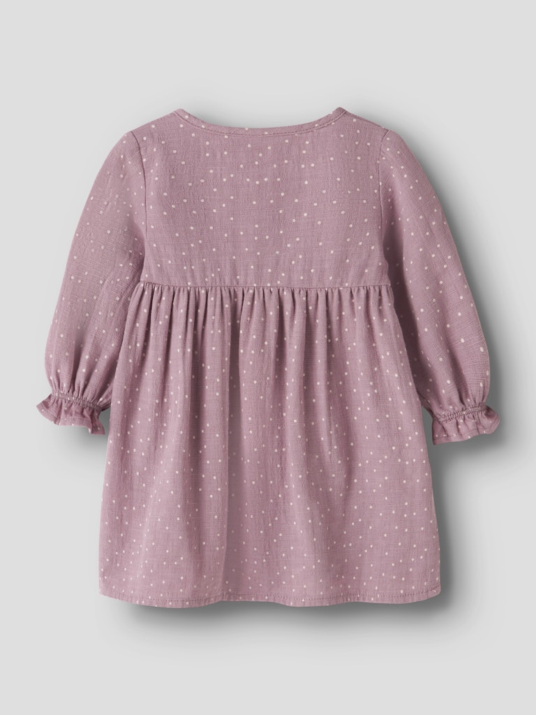 Name It Lalou Long-Sleeve NB Dress | Lilac