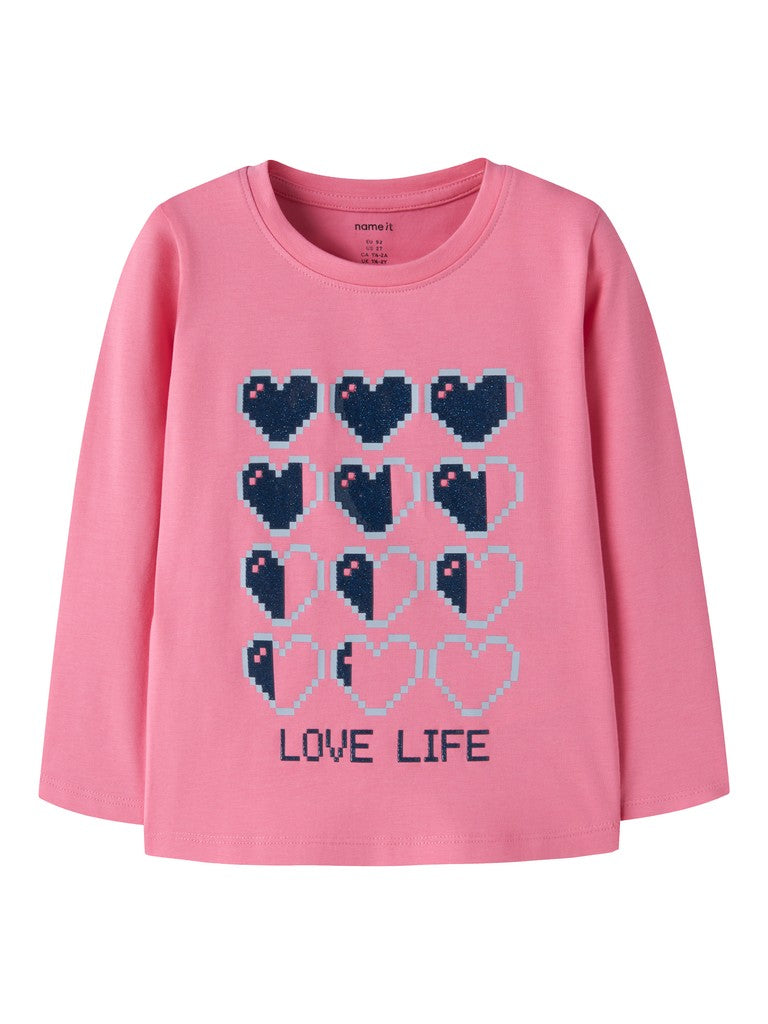 Name It Girls Laraine Mini LS Top  | Ginger