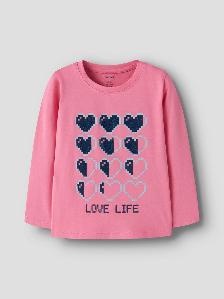 Name It Girls Laraine Mini LS Top  | Ginger