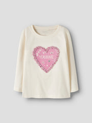 Name It Girls' You & Me Long Sleeve Top - back view