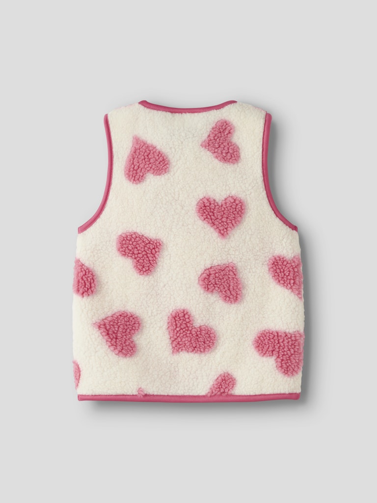 Name It Lara Mini Teddy Vest | White
