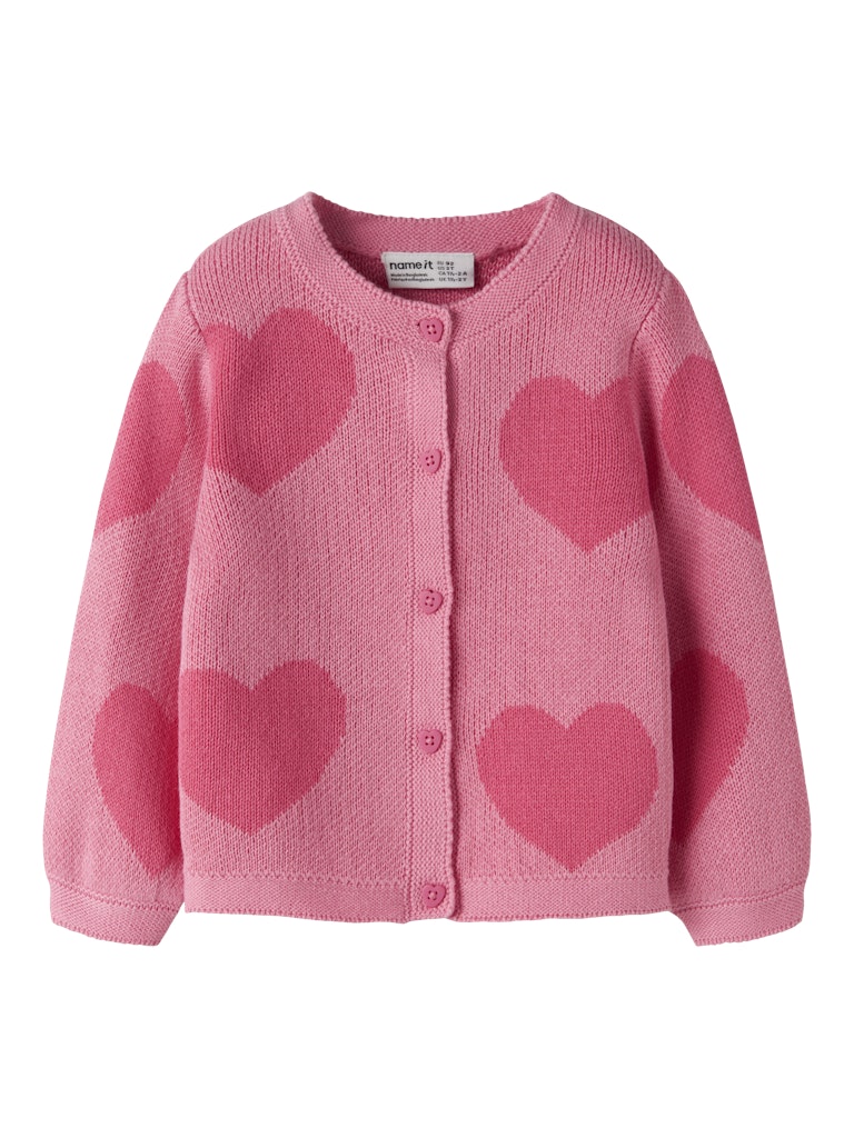 Name It Lianax Mini LS Knit Cardigan | Ginger