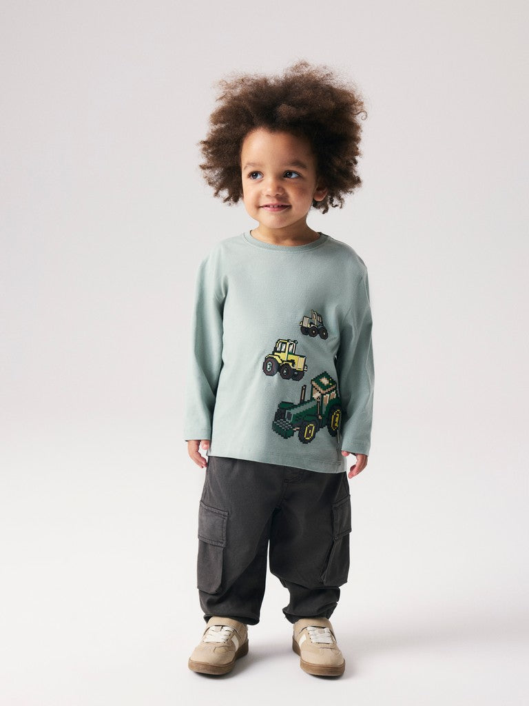 Name It Boys Lawrence Mini LS Top | Light Green