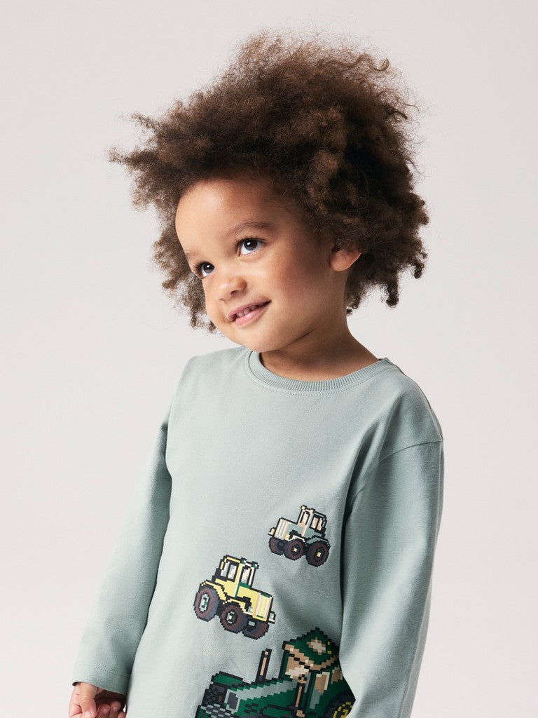 Name It Boys Lawrence Mini LS Top | Light Green