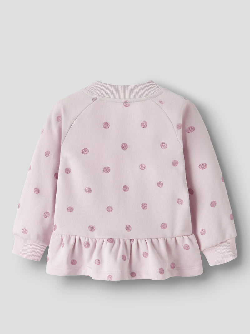 Name It Ovidia Mini Long Sleeve Full Zip Cardigan | Lilac