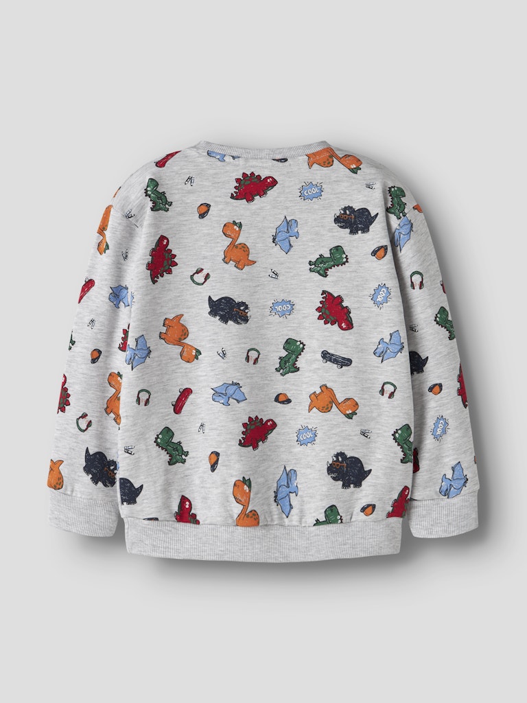 Name It Leon Mini LS Sweat Shirt | Light Grey
