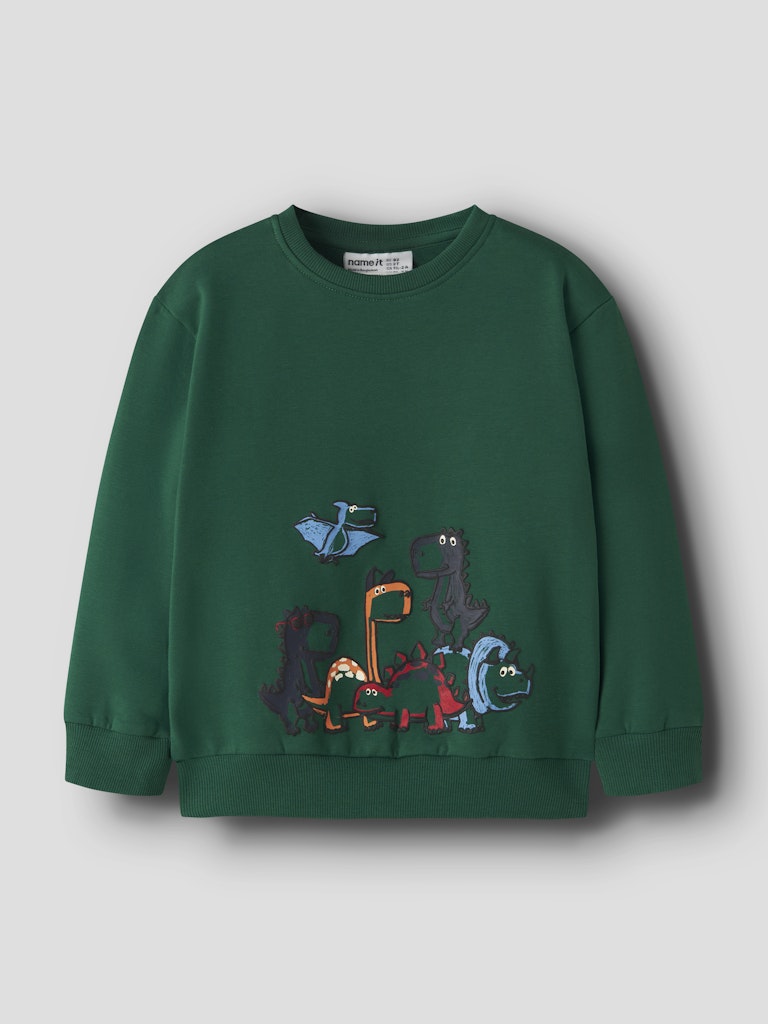 Name It Leon Mini LS Sweat Shirt | Green