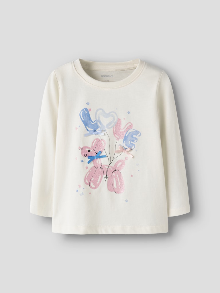 Name It Neomon Mini LS Top | Cloud Dancer