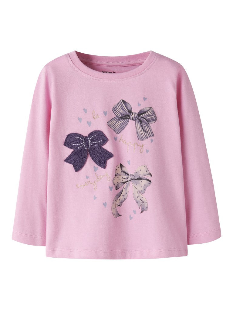 Name It Neomon Mini LS Top | Pink