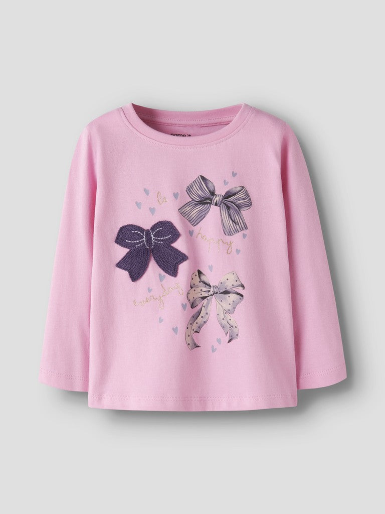 Name It Neomon Mini LS Top | Pink