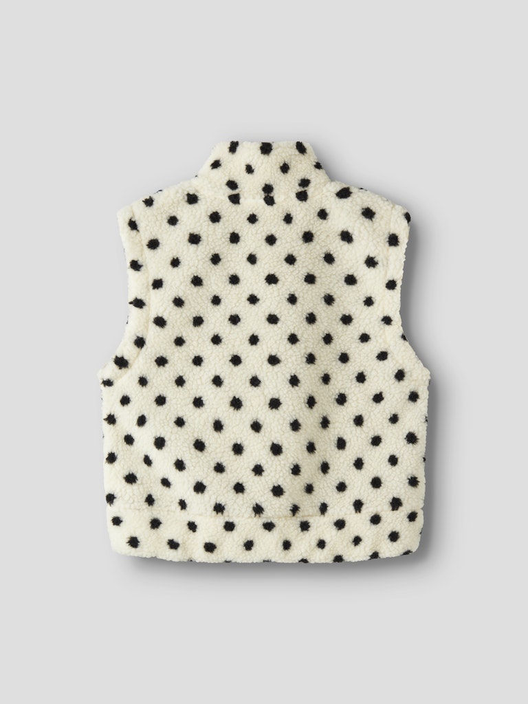 Name It Nolpo Kids Short Teddy Fleece Gilet | White