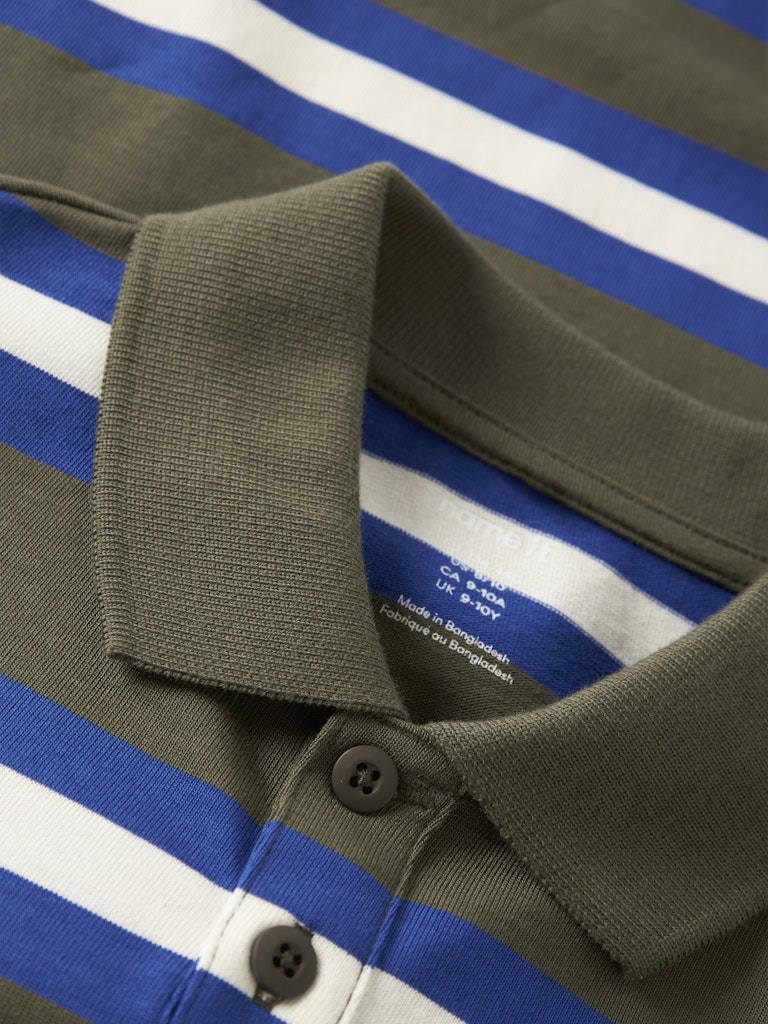 Name It Naftali Kids LS Polo Shirt | Olive