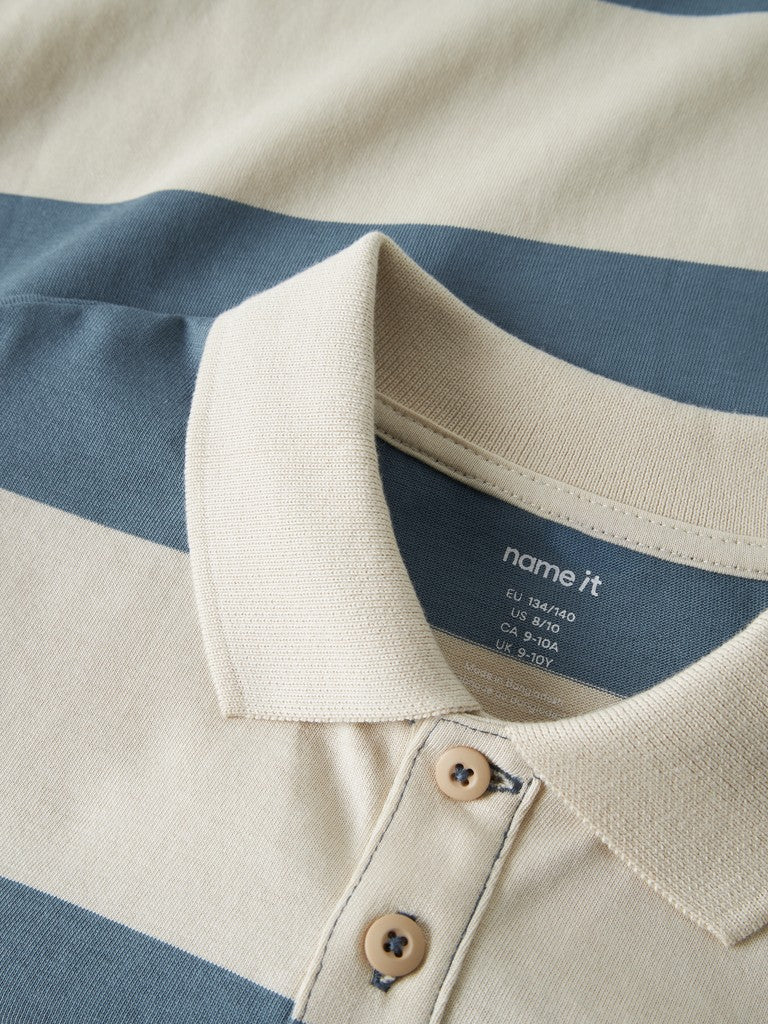 Name It Naftali Kids LS Polo Shirt | Blue