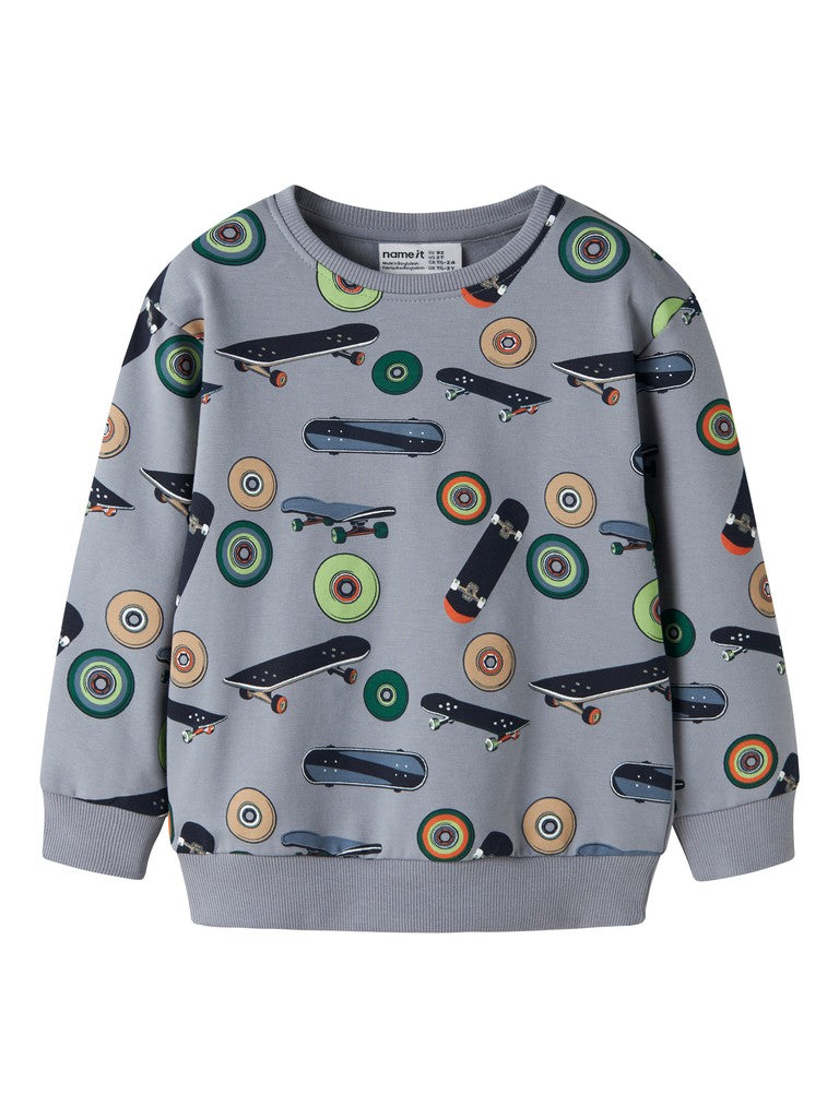 NAME IT Norm Mini LS Sweat Shirt | Grey