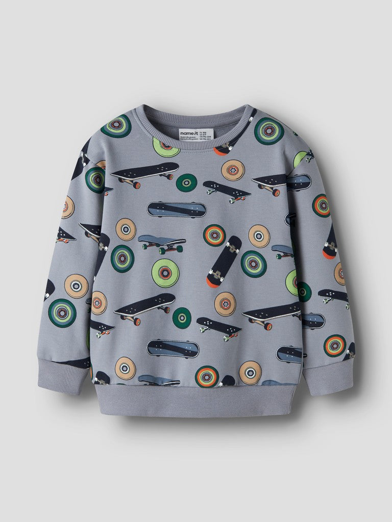 NAME IT Norm Mini LS Sweat Shirt | Grey