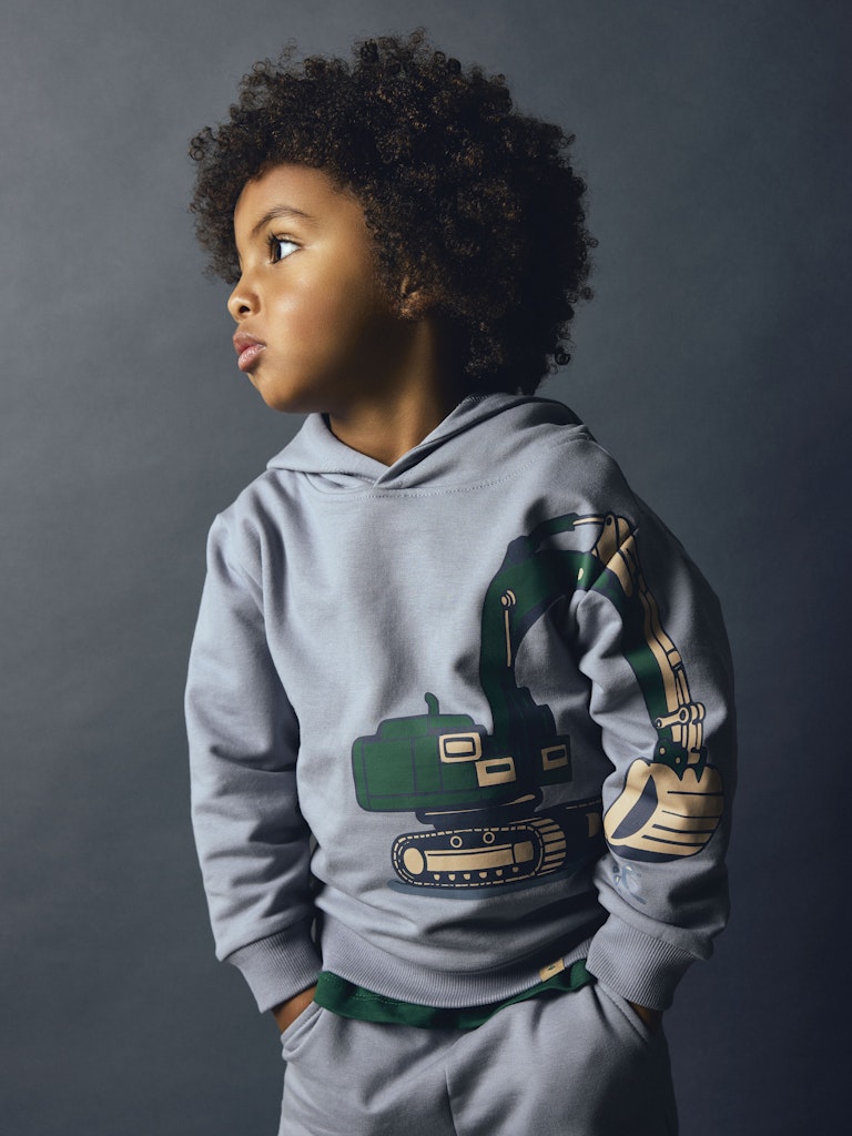 Name It Nero Mini LS Hoodie | Grey