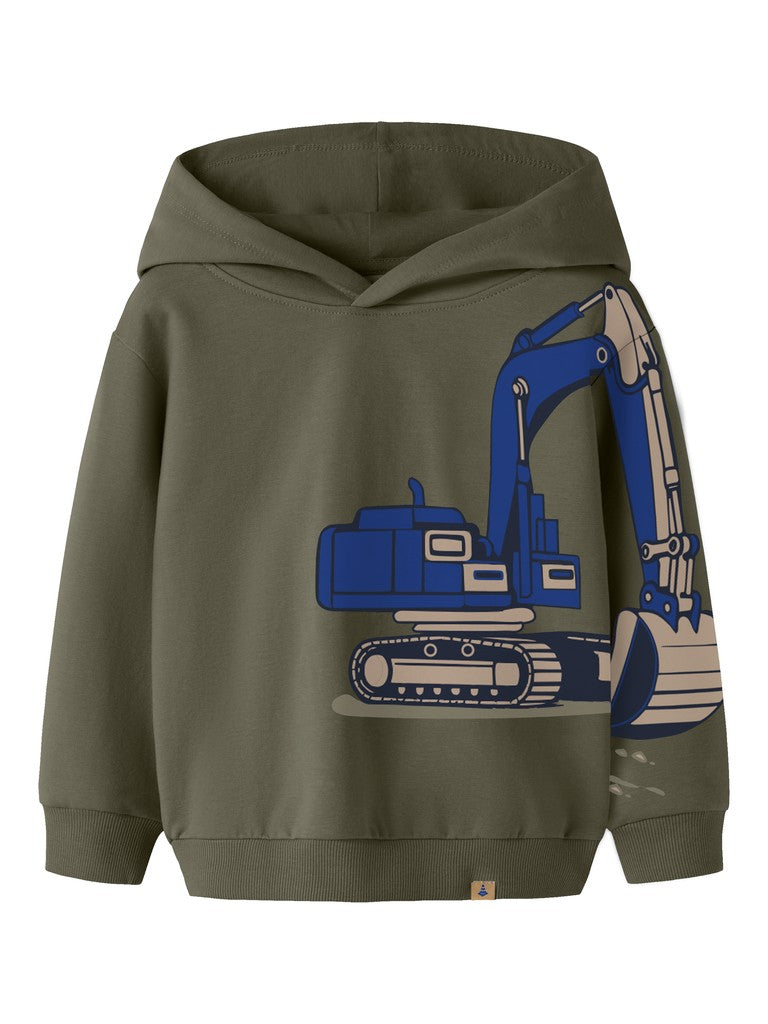 Name It Nero Mini LS Hoodie | Olive