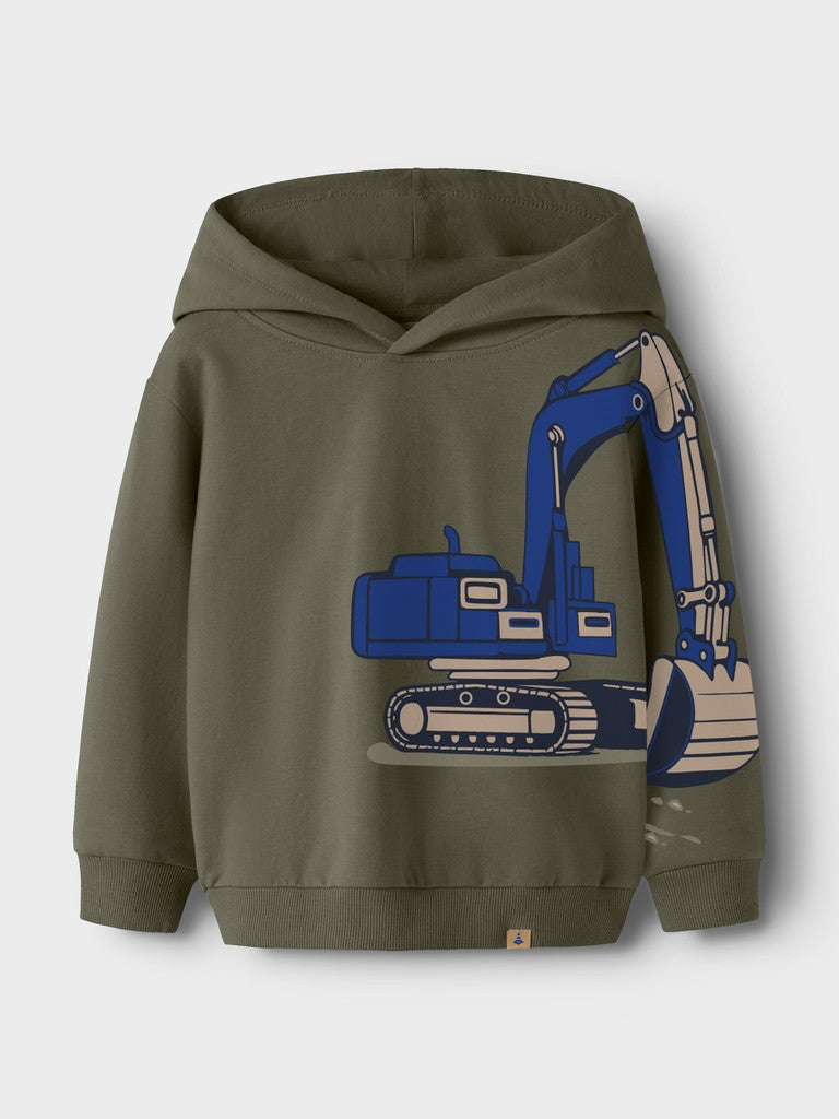 Name It Nero Mini LS Hoodie | Olive
