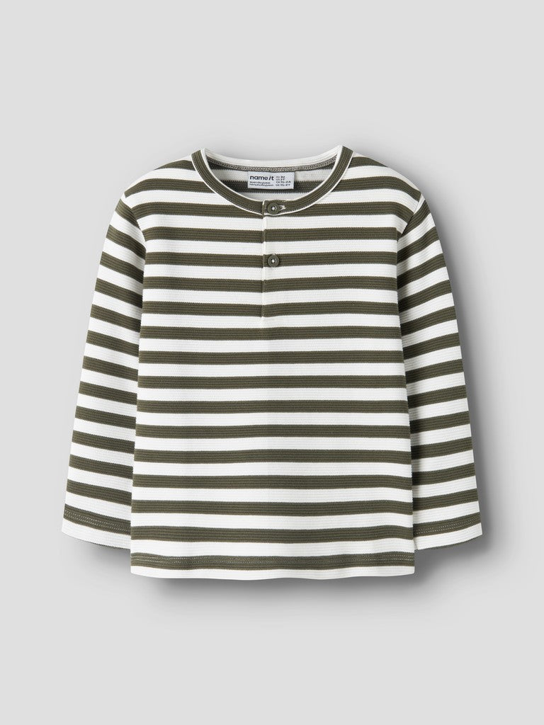 Name It Niles Mini LS Granda Top | Olive