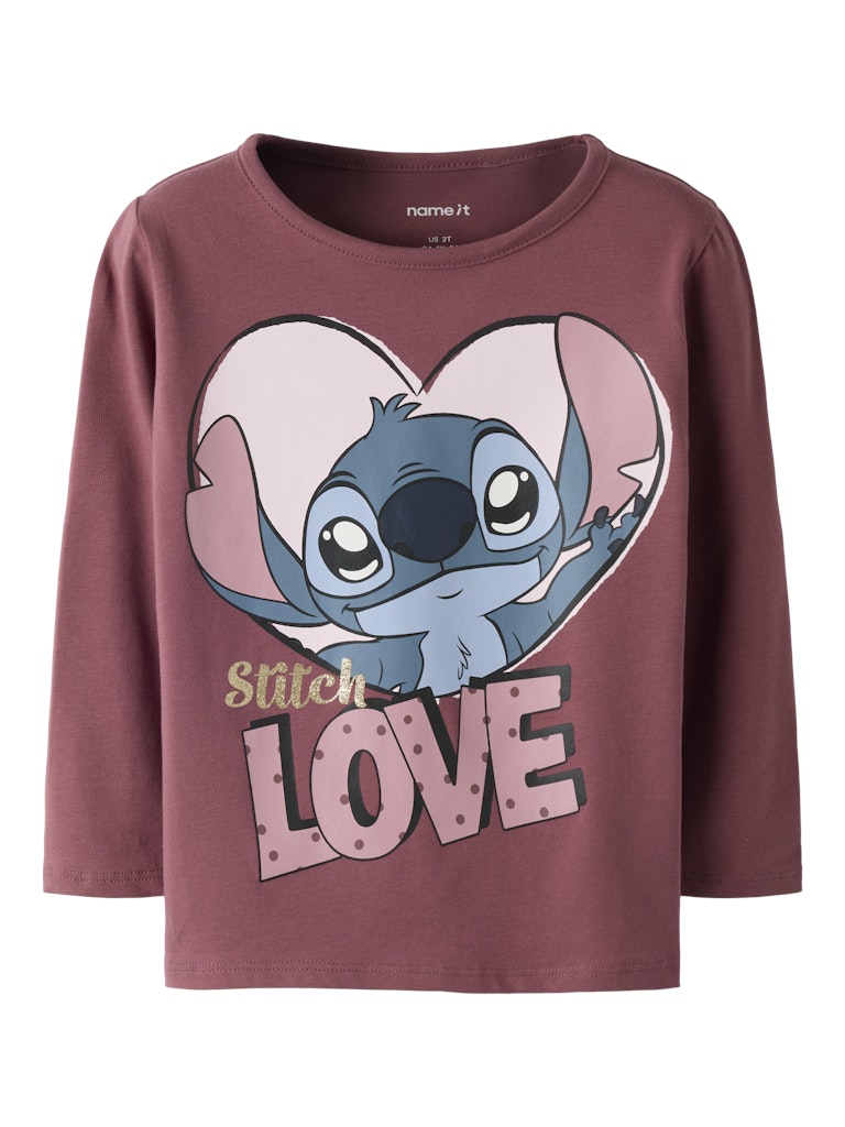 Name It Anina Mini Stich LS Top | Ginger
